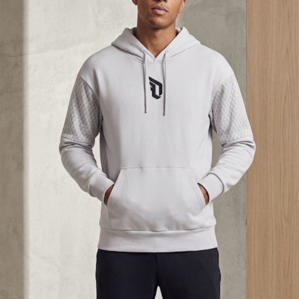 Adidas Damian Lillard Light Gray Hoodie Size M